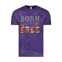 Cloud Purple Born to be free Vintage Tee - Neo Western