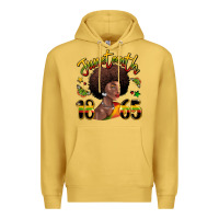 Antique Gold juneteenth 1865 black woman Premium Hoodie - LillyAllenDesigns