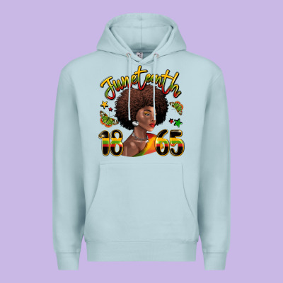 Juneteenth 1865 Black Woman Premium Hoodie Designed By Lillyallendesigns
