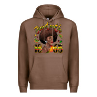 Chestnut juneteenth 1865 black woman Premium Hoodie - LillyAllenDesigns