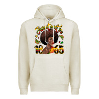 Oatmeal Heather juneteenth 1865 black woman Premium Hoodie - LillyAllenDesigns