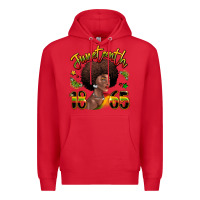 Red juneteenth 1865 black woman Premium Hoodie - LillyAllenDesigns