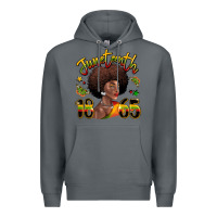 Rock juneteenth 1865 black woman Premium Hoodie - LillyAllenDesigns