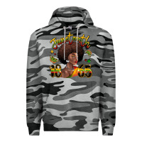 Slate Camo juneteenth 1865 black woman Premium Hoodie - LillyAllenDesigns