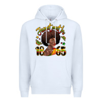 White juneteenth 1865 black woman Premium Hoodie - LillyAllenDesigns
