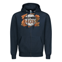 Navy volleyball mom Zipper Hoodie - AdoDesignShop
