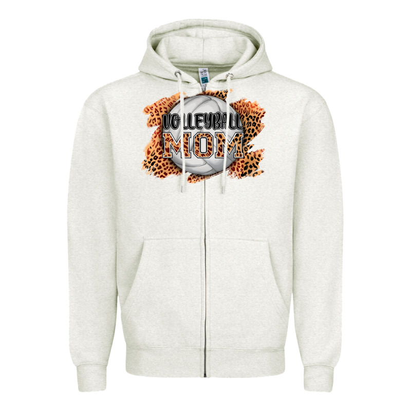Volleyball Mom Zipper Hoodie by AdoDesignShop | Teevron