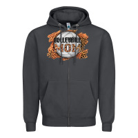 Smoke volleyball mom Zipper Hoodie - AdoDesignShop