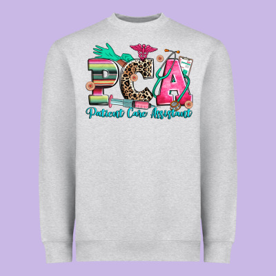 Pca Patient Care Assistant Heavyweight Sweatshirt Designed By Zillion Design Studio