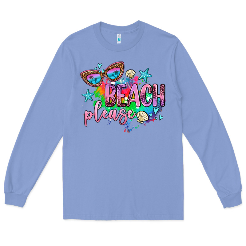 Beach Please Long Sleeve Tee by AdoDesignShop | Teevron