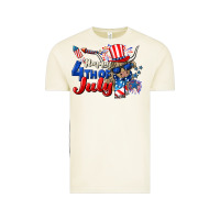 Vintage Arctic Happy 4th of July cow Vintage Tee - CowGirlArtShop