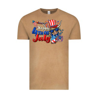 Vintage Camel Happy 4th of July cow Vintage Tee - CowGirlArtShop