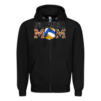 Black volleyball mom Zipper Hoodie - AdoDesignShop