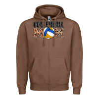 Chestnut volleyball mom Zipper Hoodie - AdoDesignShop