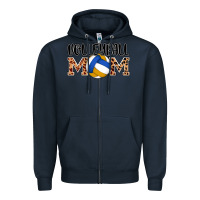 Navy volleyball mom Zipper Hoodie - AdoDesignShop