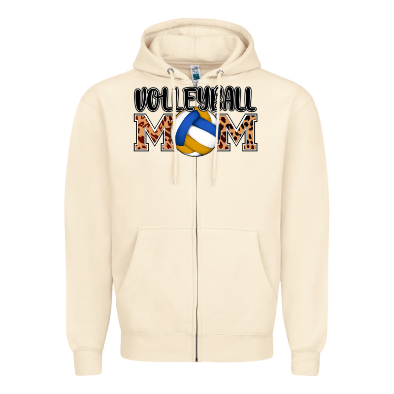 Volleyball Mom Zipper Hoodie by AdoDesignShop | Teevron
