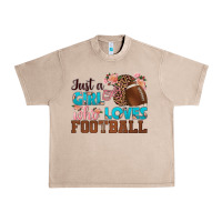 French Oak just a girl who loves football Urban Heavy Tee - HRA Design Shop