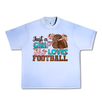 Grape Ice just a girl who loves football Urban Heavy Tee - HRA Design Shop