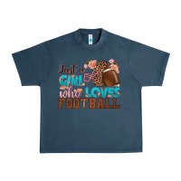 Midnight Navy just a girl who loves football Urban Heavy Tee - HRA Design Shop