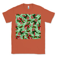 Copper christmas candy cane seamless pattern Classic Tee - BundleAndBundleShop