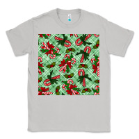 Moon Dust christmas candy cane seamless pattern Classic Tee - BundleAndBundleShop