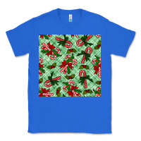 True Royal christmas candy cane seamless pattern Classic Tee - BundleAndBundleShop