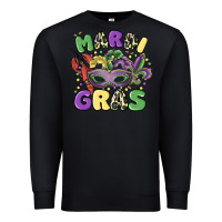 Black mardi gras Premium Sweatshirt - MaliasSmallBusiness