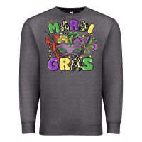 Charcoal Heather mardi gras Premium Sweatshirt - MaliasSmallBusiness