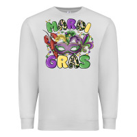 Dove Grey mardi gras Premium Sweatshirt - MaliasSmallBusiness