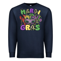 Navy mardi gras Premium Sweatshirt - MaliasSmallBusiness