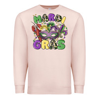 Pale Pink mardi gras Premium Sweatshirt - MaliasSmallBusiness