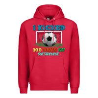 Cardinal i kicked 100 days of school Premium Hoodie - LillyAllenDesigns
