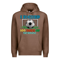 Chestnut i kicked 100 days of school Premium Hoodie - LillyAllenDesigns