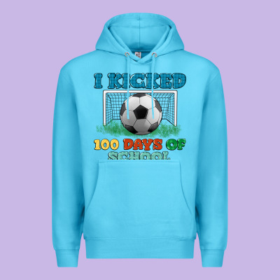 I Kicked 100 Days Of School Premium Hoodie Designed By Lillyallendesigns
