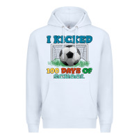White i kicked 100 days of school Premium Hoodie - LillyAllenDesigns