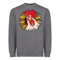 Storm sunflower with rooster Heavyweight Sweatshirt - RanaPortraitStore