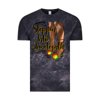 Cloud Black steppin' into juneteenth heels Vintage Tee - HRA Design Shop