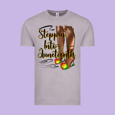 Steppin' Into Juneteenth Heels Vintage Tee Designed By Hra Design Shop