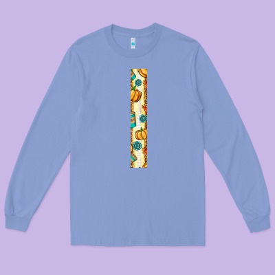 Pumpkin Caffee Long Sleeve Tee Designed By Bundleandbundleshop