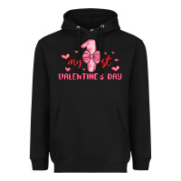 Black my first valentines day Heavyweight Hoodie - MaliasSmallBusiness