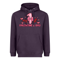 Plum my first valentines day Heavyweight Hoodie - MaliasSmallBusiness