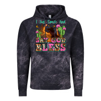 Cloud Black i just smile and say god bless Vintage Hoodie - Zillion Design Studio