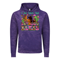 Cloud Purple i just smile and say god bless Vintage Hoodie - Zillion Design Studio