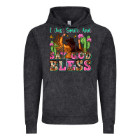 Vintage Black i just smile and say god bless Vintage Hoodie - Zillion Design Studio