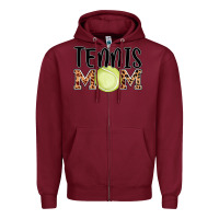Burgundy tennis mom Zipper Hoodie - AdoDesignShop
