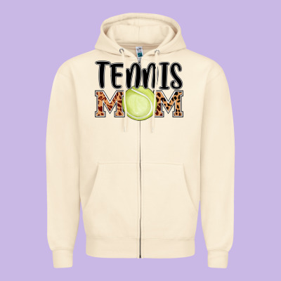 Tennis Mom Zipper Hoodie Designed By Adodesignshop