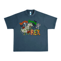 Midnight Navy spooky sourus Urban Heavy Tee - CowhideDigitalArt