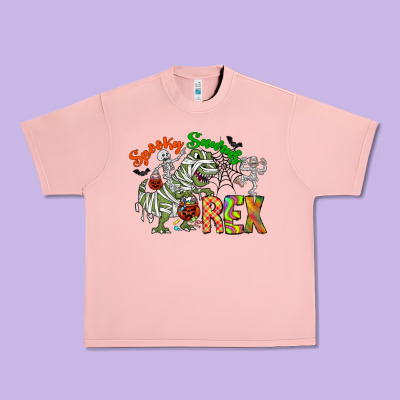 Spooky Sourus Urban Heavy Tee Designed By Cowhidedigitalart