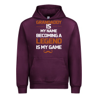 Mauve Wine Grandaddy Is My Name Becoming A Legend Is My Game Urban Hoodie - Bettercallsaul