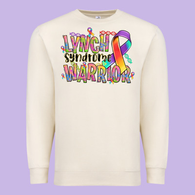 Lynch Syndrome Warrior Premium Sweatshirt Designed By Nancycooperartshop